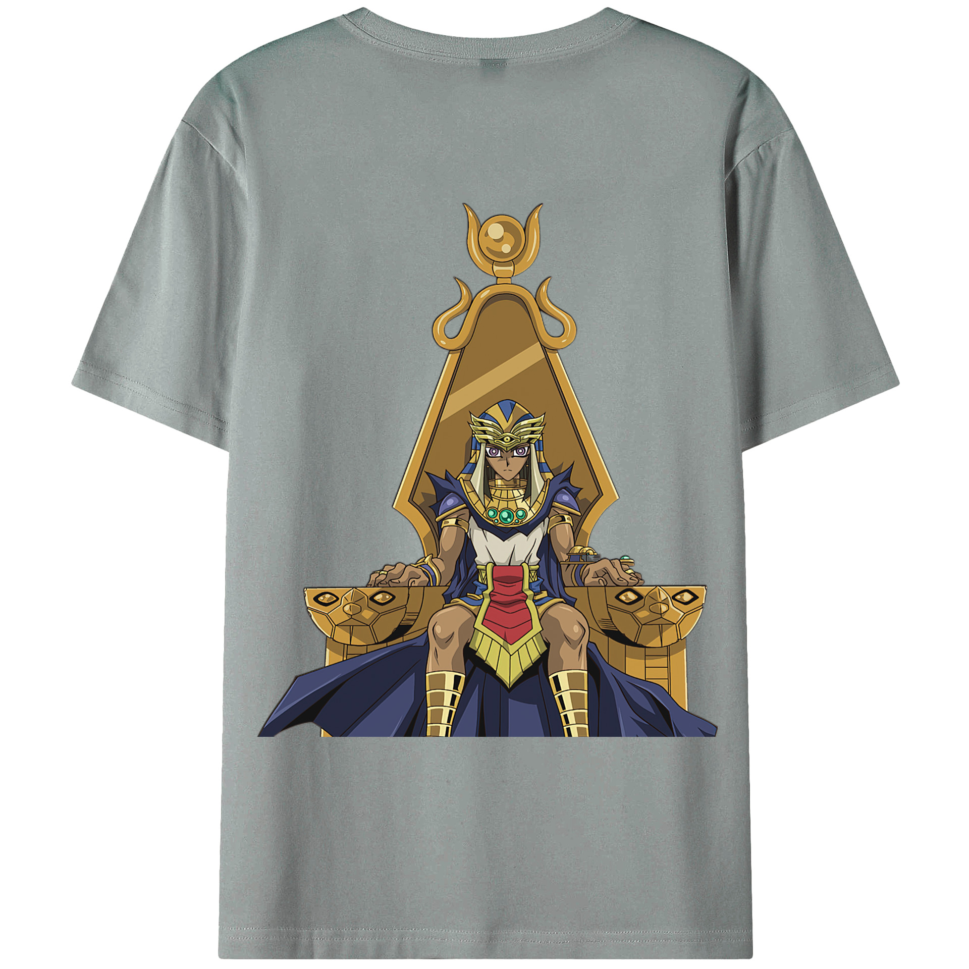 （画像用） 遊☆戯☆王 Yu-Gi-Oh! 綿100％ メンズ半袖Tシャツ（バックプリント） 通気性